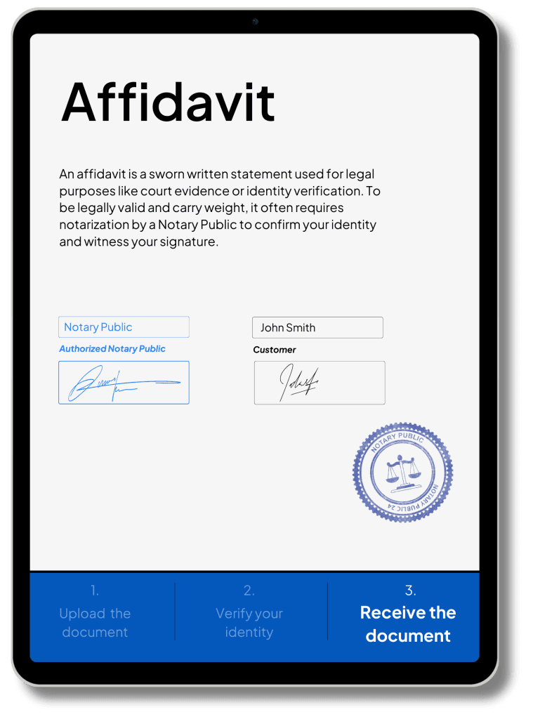 Eidesstattliche Erklärung Beglaubigung