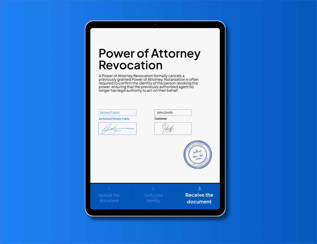 power of attorney revocation notarized